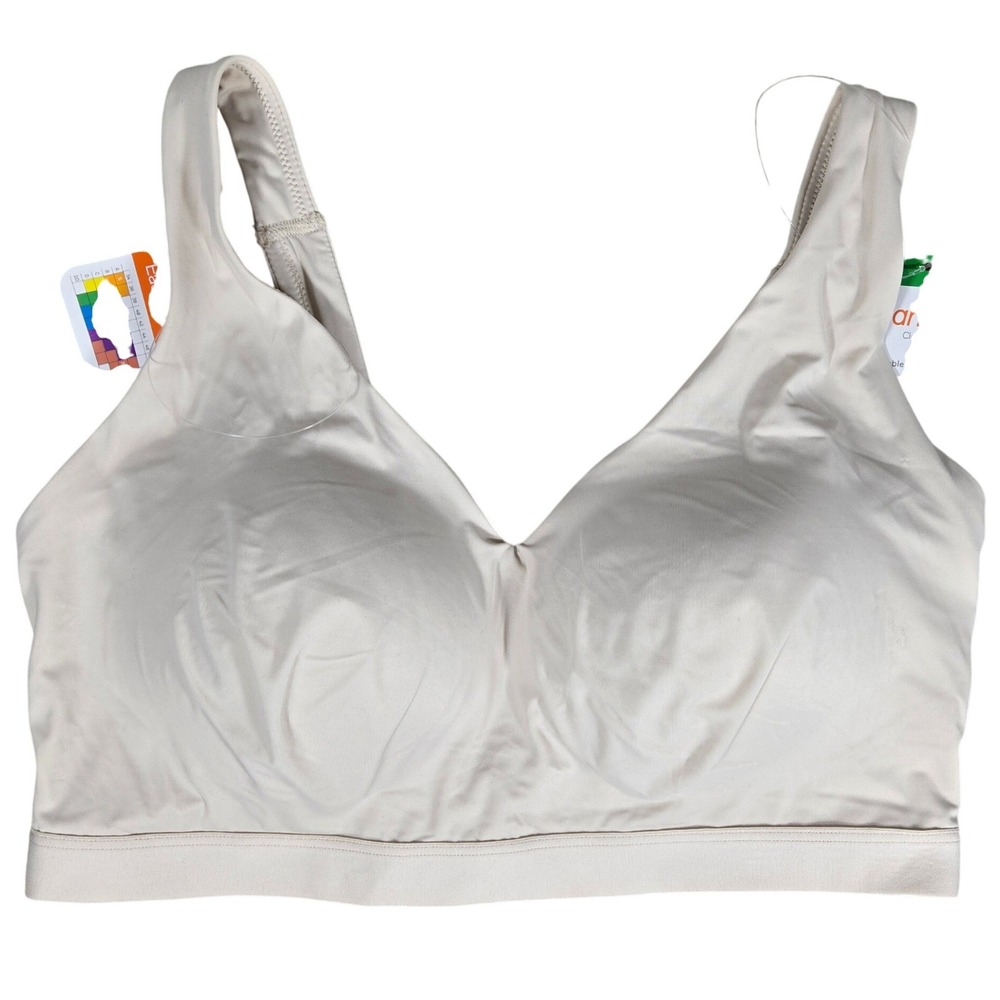 Warners Cloud 9 Wireless Bra RM1041A Tan‎ Beige Large Easy Size Comfort Back